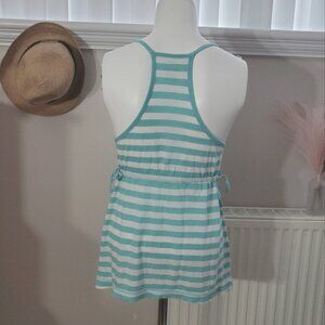 Old Navy•Striped Cami Razerback Peplum Top- XS- FREE ADD-ON